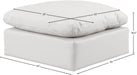 Indulge - Faux Leather Ottoman - Simple Home Plus