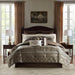 Zara - California King 16 Piece Complete Bedding Set With 2 Sheet Sets - Brown - Simple Home Plus