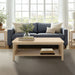 Ashlyn - 2-Tier Coffee Table With Sides & Spacious Open Shelf Storage - Natural - Simple Home Plus