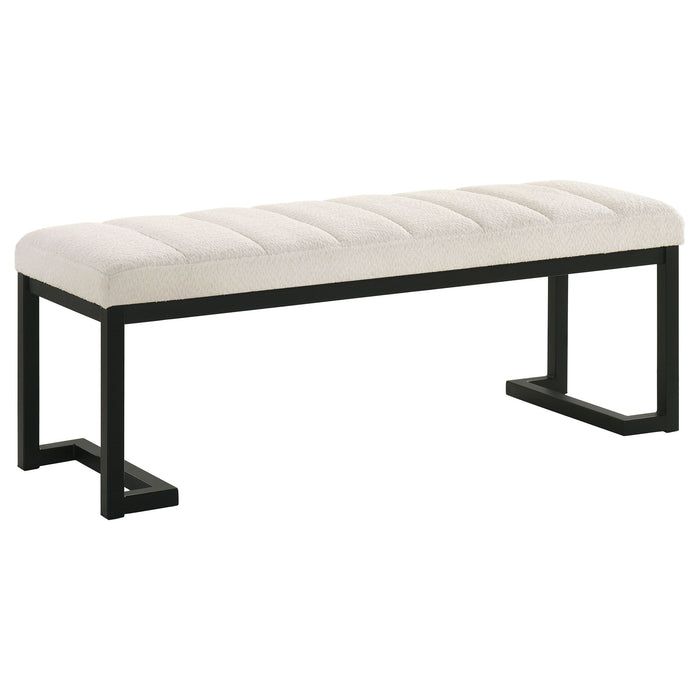 Mesa - Boucle Upholstered Tufted Accent Bench - Simple Home Plus