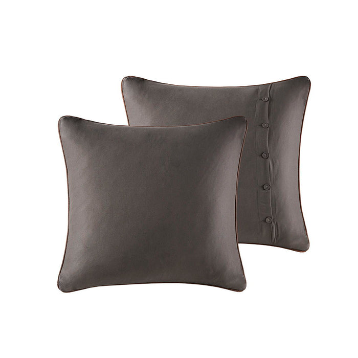 Bitter Creek - King Oversized Comforter Set - Gray / Brown - Simple Home Plus