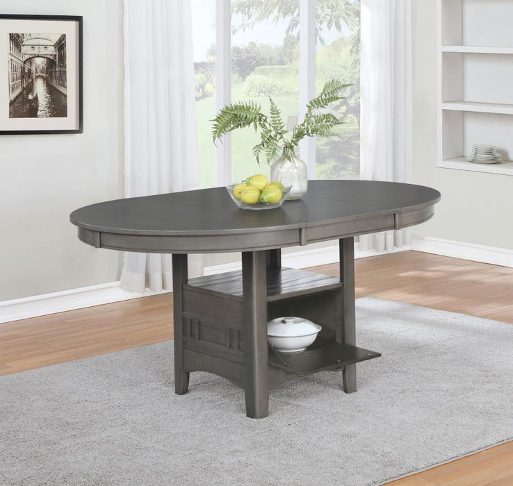 Lavon - Oval Extension Leaf Dining Table - Simple Home Plus