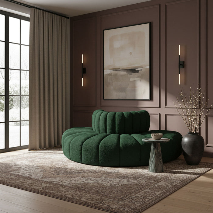 Arc - Boucle Fabric 4 Piece Modular Sofa - Simple Home Plus