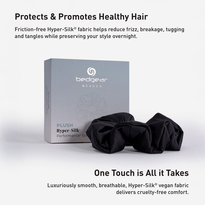 Hyper-Silk - Plush Performance Scrunchie - Black - Simple Home Plus