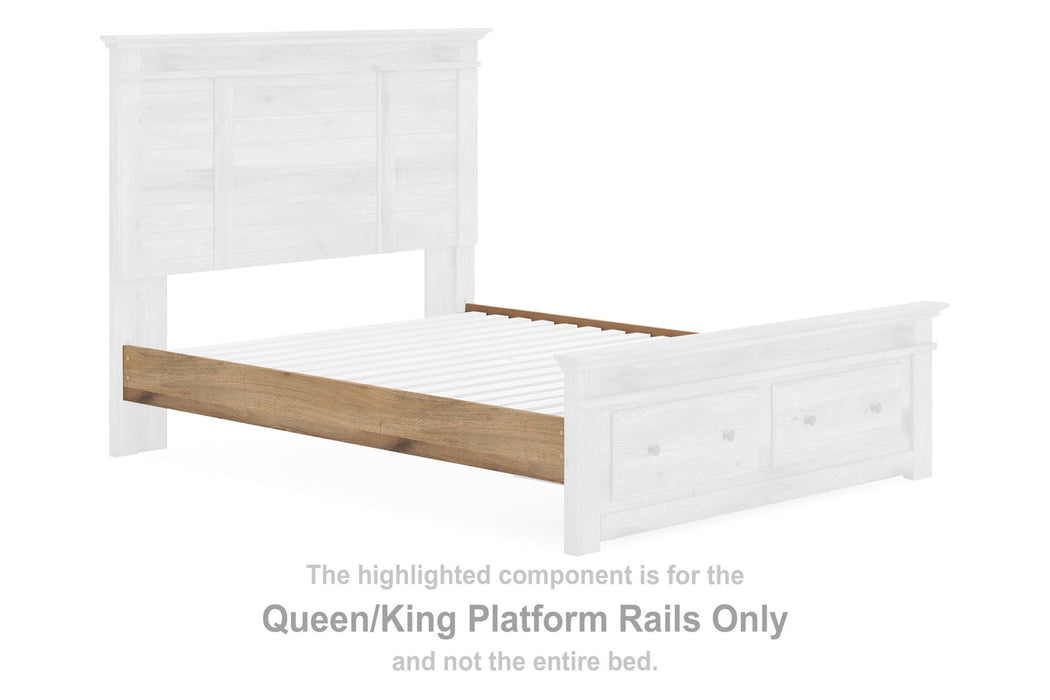 Makidern - Queen/King Platform Rails - Tan - Simple Home Plus