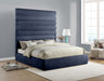 Adam - Chenille Fabric Bed With 89" Headboard - Simple Home Plus