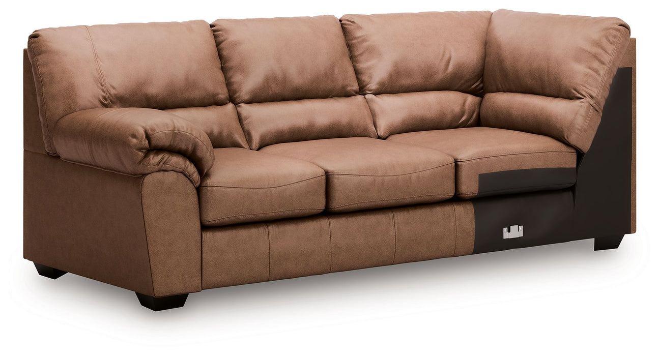 WillowBend - LAF Sofa With Corner Wedge - Caramel - Simple Home Plus