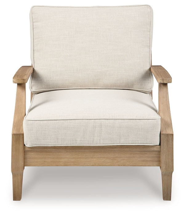 Carter Hall - Lounge Chair With Cushion - Beige - Simple Home Plus