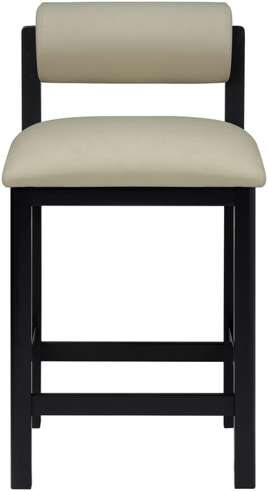 Roundhill - Faux Leather Counter Stool - Black Frame - Simple Home Plus