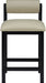 Roundhill - Faux Leather Counter Stool - Black Frame - Simple Home Plus
