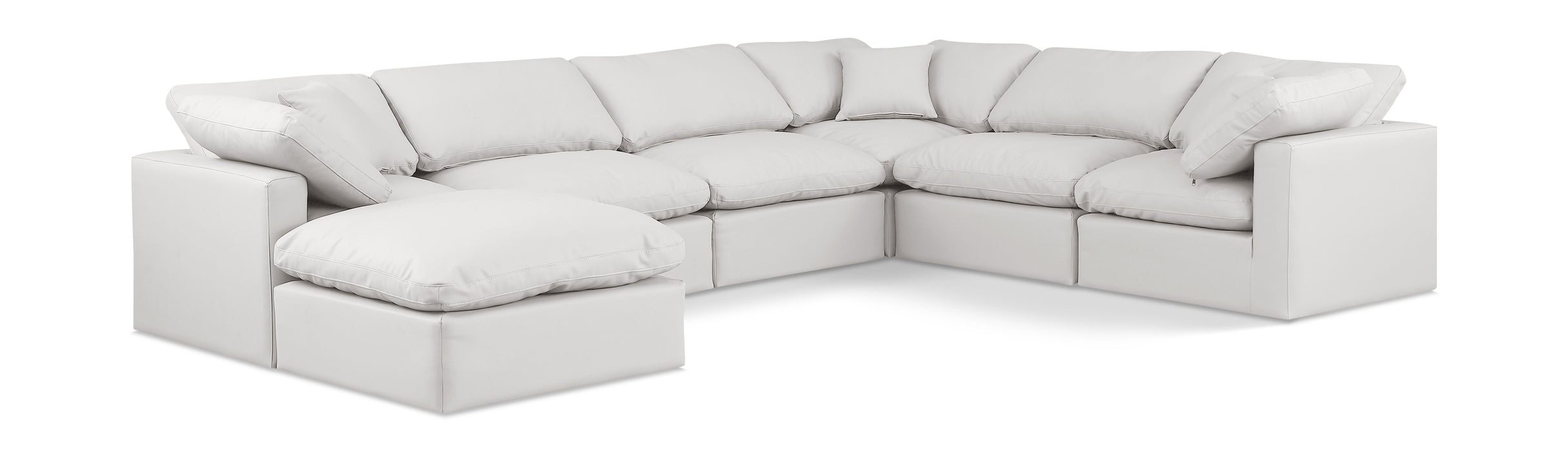 Indulge - Faux Leather 7 Piece Modular Sectional - Simple Home Plus