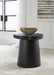 Wimbell - Black - Round End Table - Simple Home Plus