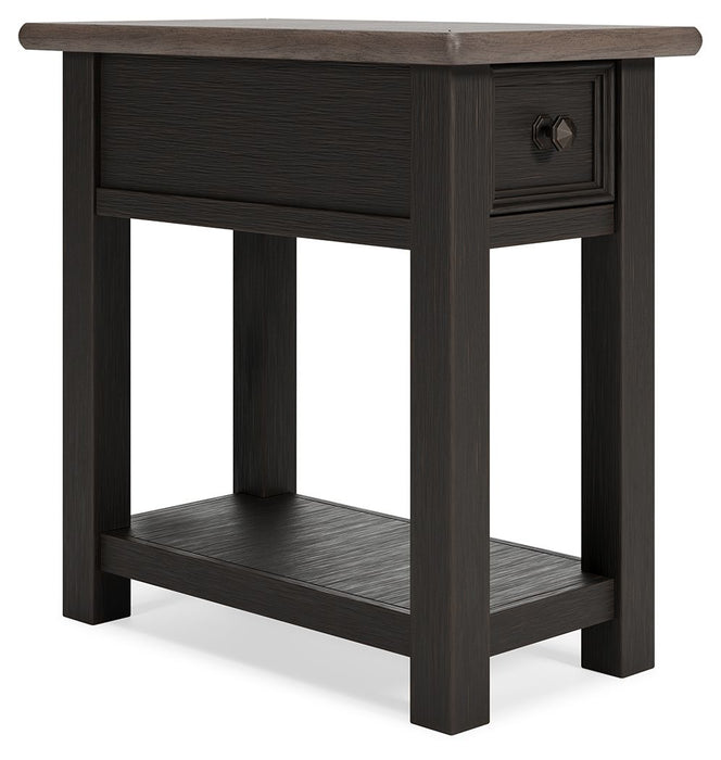 Tyler Creek - Black / Gray - Chair Side End Table - Simple Home Plus