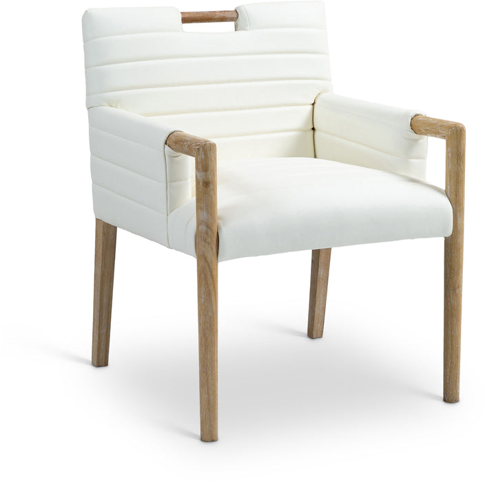 Aimee - Dining Arm Chair - Light Brown Legs - Simple Home Plus
