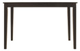 Kimonte - Dark Brown - Rectangular Dining Room Table - Simple Home Plus