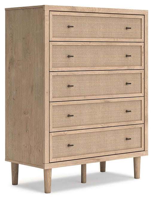 Cielden - Two-Tone - Five Drawer Wide Chest - Simple Home Plus