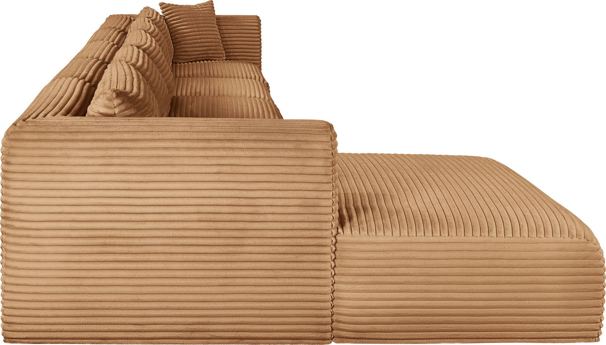 Shaggy - Fabric 5 Piece Modular Sectional With Chaise - Simple Home Plus