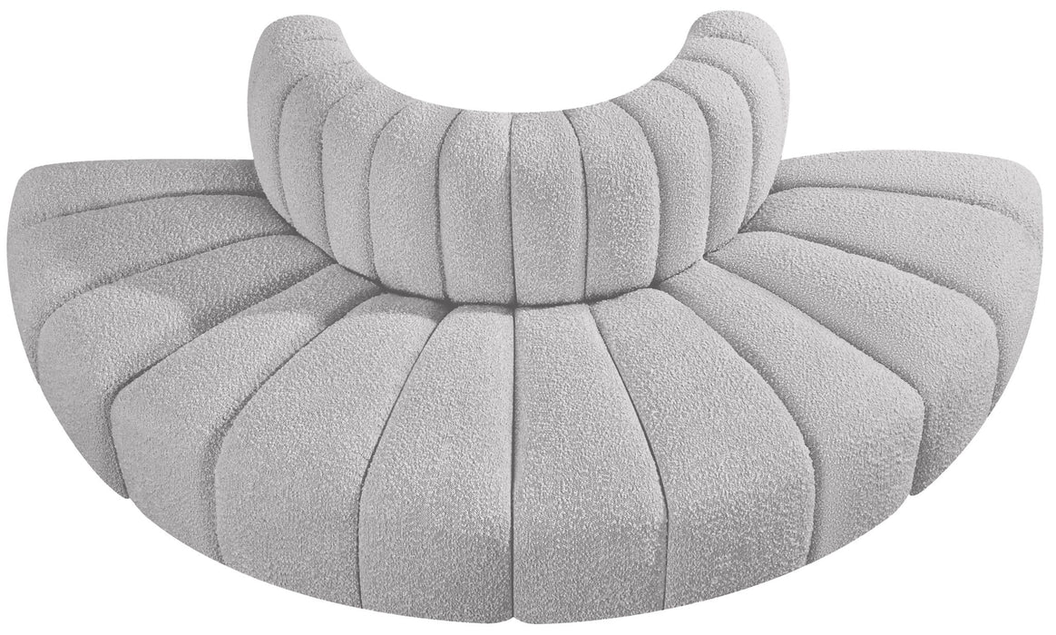 Arc - Boucle Fabric 4 Piece Modular Sofa - Simple Home Plus