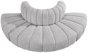 Arc - Boucle Fabric 4 Piece Modular Sofa - Simple Home Plus