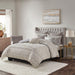 Sanctuary - Queen Comforter Queen 8 Piece Set - Taupe Gold - Simple Home Plus