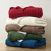 Rowan - Waffle Knit Chenille Throw - Navy Blue - Simple Home Plus