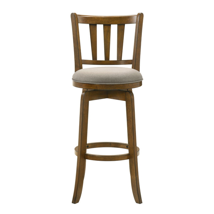 Wren - Modern Farmhouse Swivel Wood Bar Height Kitchen Bar Stool - Simple Home Plus