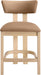 Lavrin - Vegan Leather Counter Stool (Set of 2) - Natural Base - Simple Home Plus