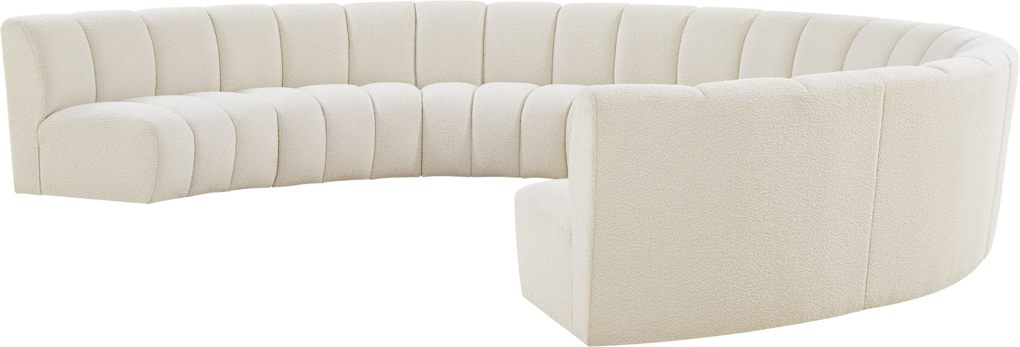 Infinity - 8 Piece Boucle Modular Sectional - Simple Home Plus