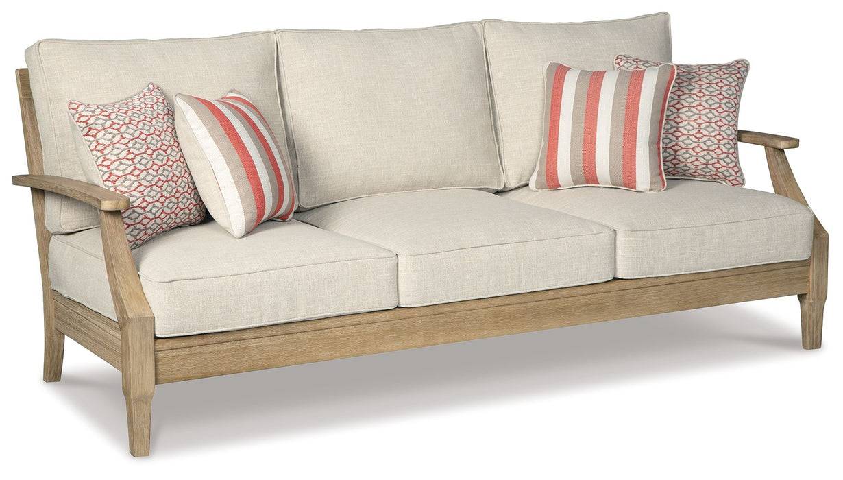 Clare View - Beige - Sofa with Cushion - Simple Home Plus