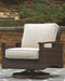 Paradise Trail - Medium Brown - Swivel Lounge Chair (Set of 2) - Simple Home Plus