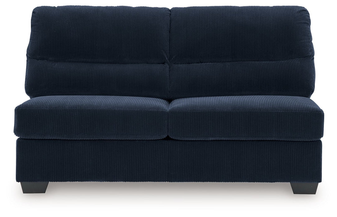 SimpleJoy - Armless Loveseat - Navy - Simple Home Plus