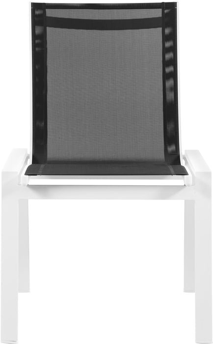 Nizuc - Outdoor Patio Dining Chair With White Frame (Set of 2) - Simple Home Plus