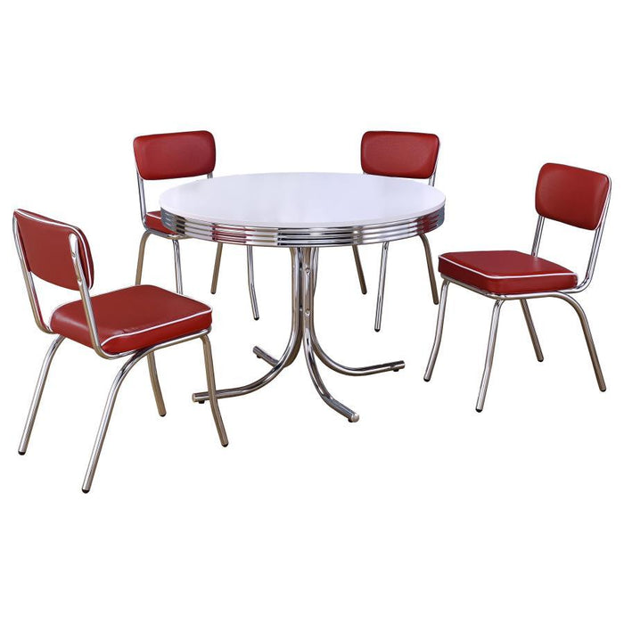 Retro - Round Dining Table Set - Simple Home Plus
