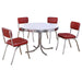 Retro - Round Dining Table Set - Simple Home Plus