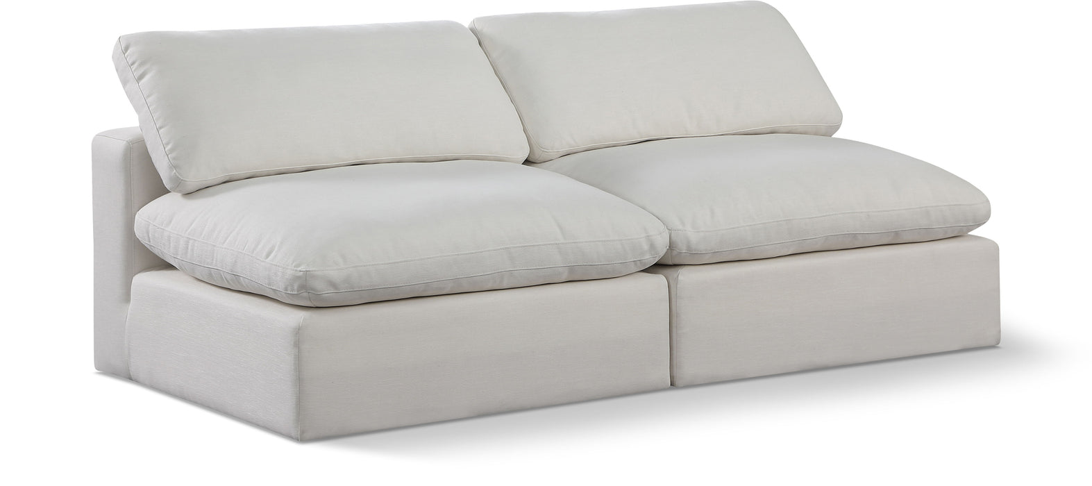 Comfy - Linen Modular Armless Sofa 2 Seats - Simple Home Plus