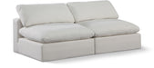 Comfy - Linen Modular Armless Sofa 2 Seats - Simple Home Plus