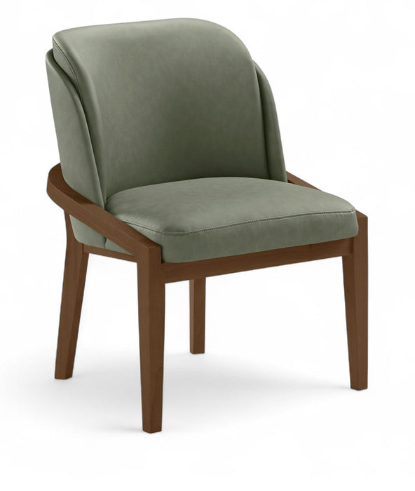 Navo - Vegan Leather Upholstered Dining Chair - Green - Simple Home Plus