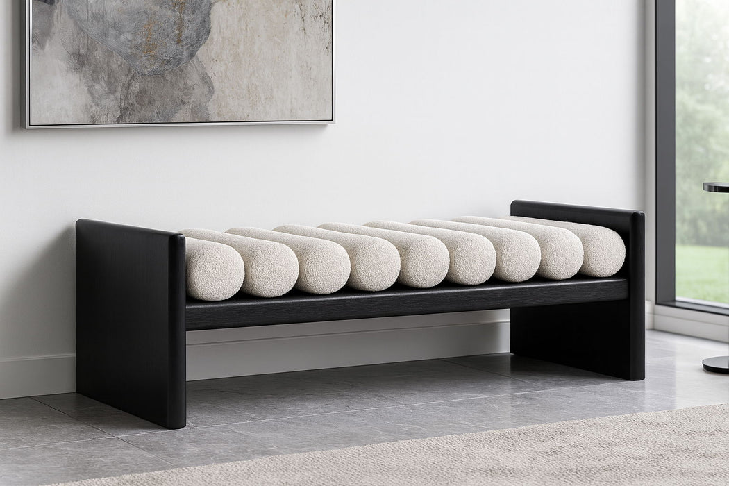 Waverly - Bench With Black Frame - Simple Home Plus