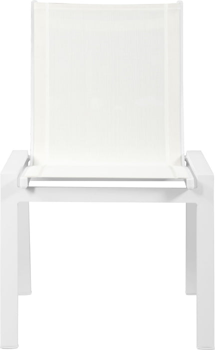 Nizuc - Outdoor Patio Dining Chair With White Frame (Set of 2) - Simple Home Plus