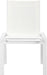 Nizuc - Outdoor Patio Dining Chair With White Frame (Set of 2) - Simple Home Plus