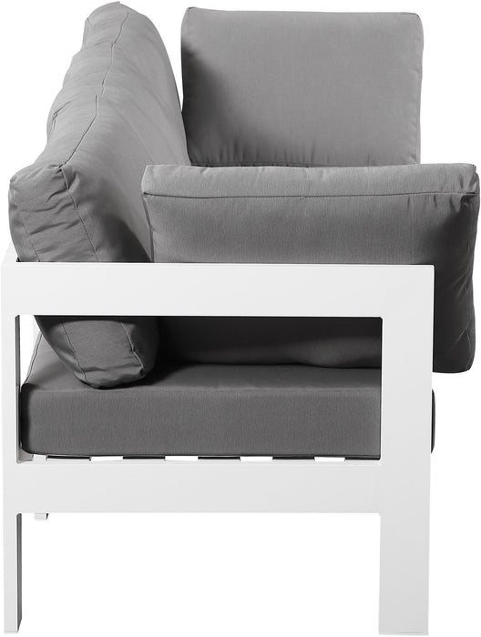 Nizuc - Outdoor Patio 3 Seat Modular Sofa With White Frame - Simple Home Plus