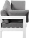 Nizuc - Outdoor Patio 3 Seat Modular Sofa With White Frame - Simple Home Plus