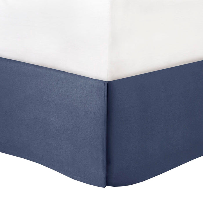 Powell - California King Embroidered Comforter (Set of 8) - Navy - Simple Home Plus
