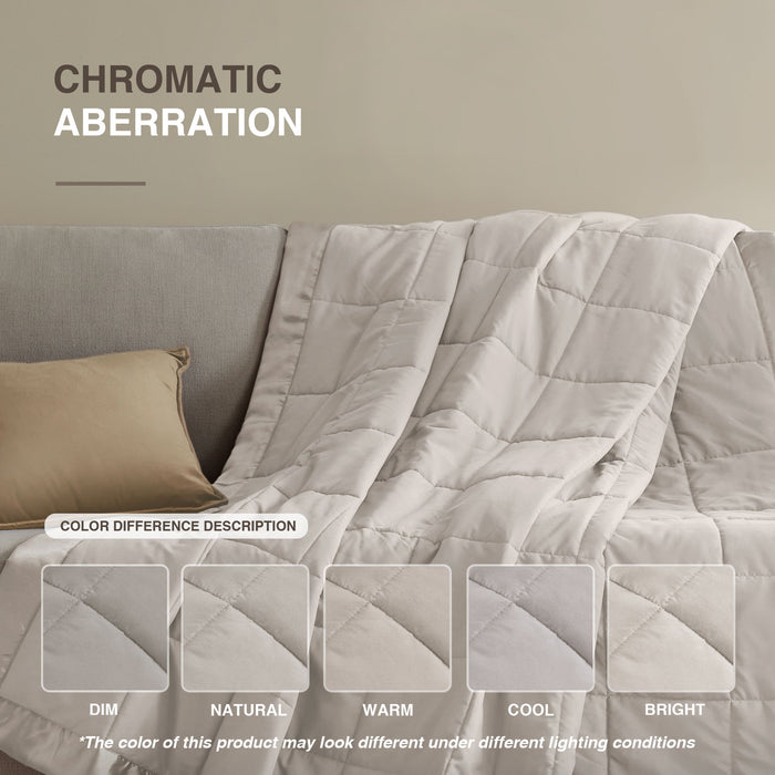 Windom - King All Season Hypoallergenic Blanket With 3M Scotchgard - Gray