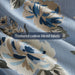 Salara - 7 Piece King Vintage Floral Comforter Set - Blue - Simple Home Plus