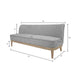 Laguna - Kitchen Sofa - Light Gray - Simple Home Plus