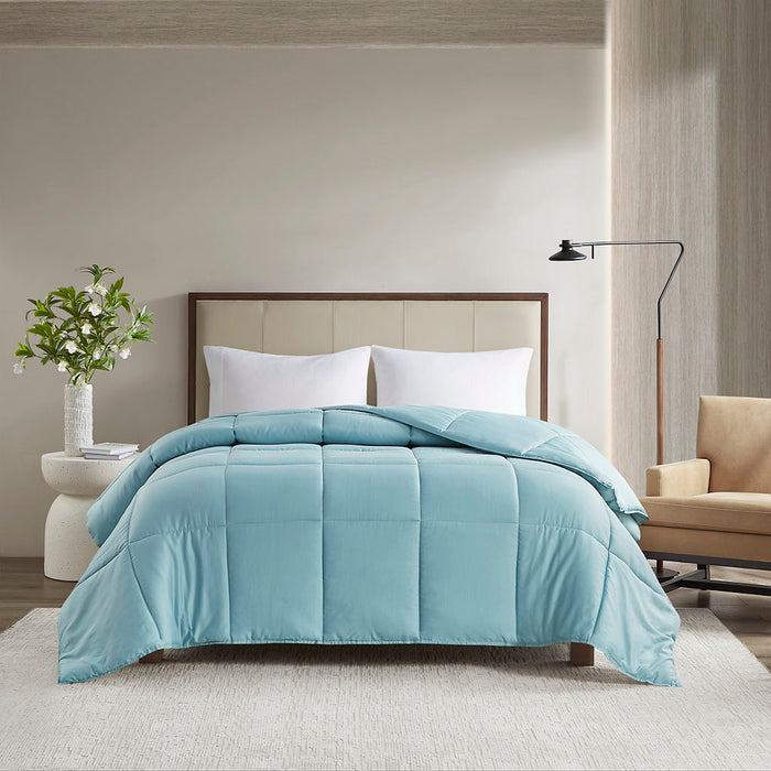 Winfield - 300 Thread Count Cotton Shell Luxury Down Alternative Comforter - Teal - Simple Home Plus