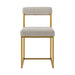 Anastasia - Dining Chair (Set of 2) - Gold Brushed / Taupe - Simple Home Plus