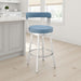 Bryant - Swivel Bar Stool With Silver Frame - Simple Home Plus