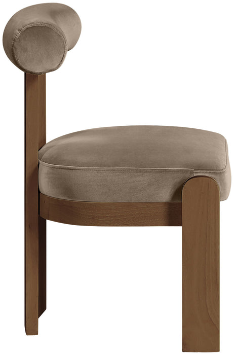 Arienzo - Performance Fabric Upholstered Dining Chair (Set of 2) - Walnut Base - Simple Home Plus
